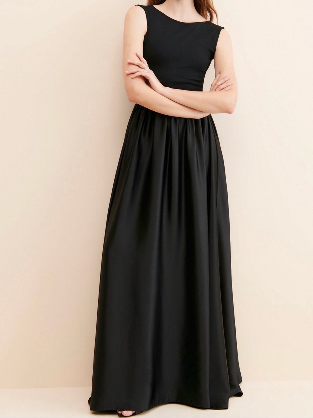 Ripley rader  Elegant Black Sleeveless Maxi Dress - Classic Evening Gown